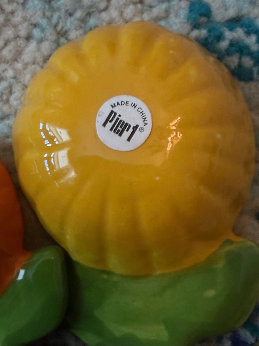 Pier 1 Ceramic Sunflower Measuring Spoon Set - Yellow, Orange, Red